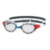 Schwimmbrille Predator Klar-Grau Klein Zoggs 461037CLGYCLRS