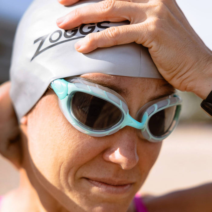 Schwimmbrille Predator Grün-Klar Tönte-Rauch Linsen Standard Zoggs 461037GNCLTSMR