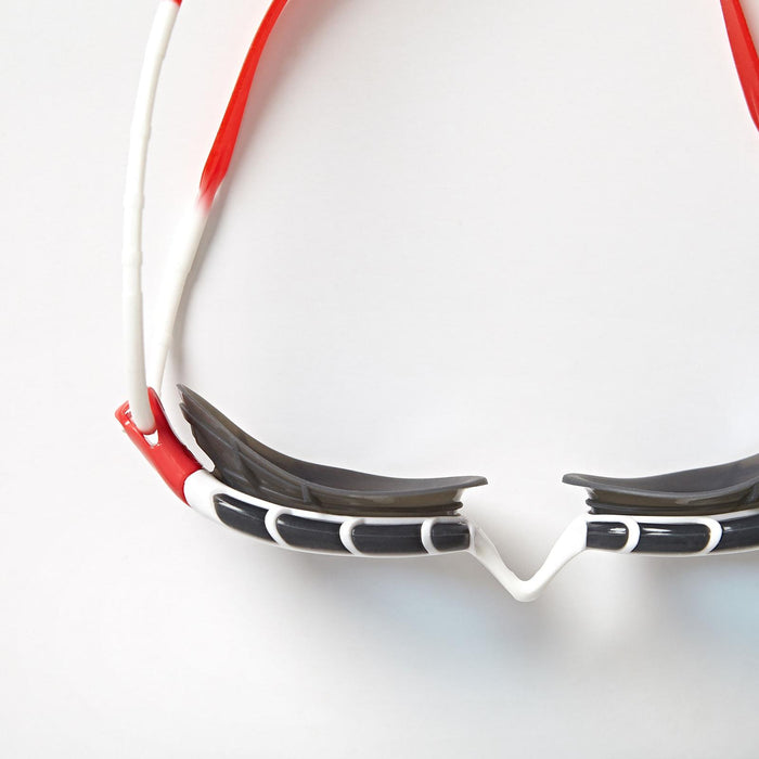 Schwimmbrille Predator Weiß-Rot Tönte-Blau Linsen Standard Zoggs 461037WHRDTBLR