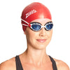 Schwimmbrille Predator Weiß-Rot Tönte-Blau Linsen Standard Zoggs 461037WHRDTBLR