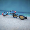 Schwimmbrille Predator Weiß-Rot Tönte-Blau Linsen Klein Zoggs 461037WHRDTBLS