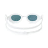 Schwimmbrille Predator Weiß Rauch Linsen Klein Zoggs 461037WHTSMS