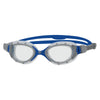 Schwimmbrille Predator Flex Grau-Blau-Klar Standard Zoggs 461041GYBLCLRR