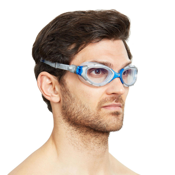 Schwimmbrille Predator Flex Grau-Blau-Klar Standard Zoggs 461041GYBLCLRR