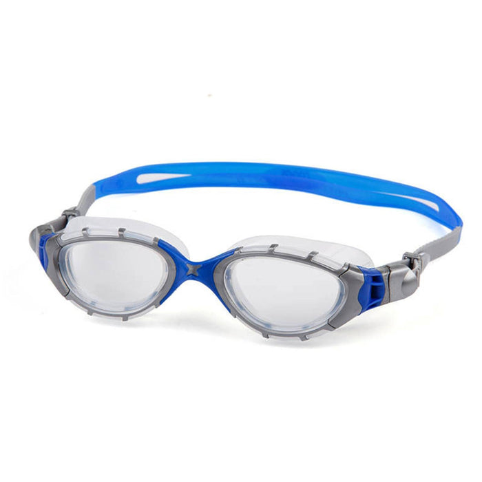 Schwimmbrille Predator Flex Grau-Blau-Klar Standard Zoggs 461041GYBLCLRR