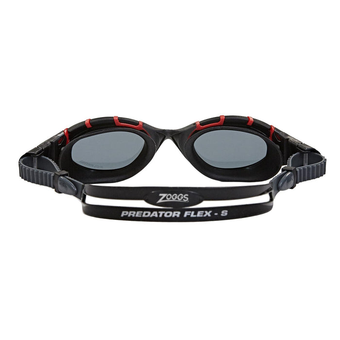 Schwimmbrille Predator Flex Polarisierend Schwarz-Rot-Rauch Standard Zoggs 461043BKRDPSMR