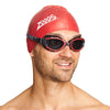 Schwimmbrille Predator Flex Polarisierend Schwarz-Rot-Rauch Standard Zoggs 461043BKRDPSMR
