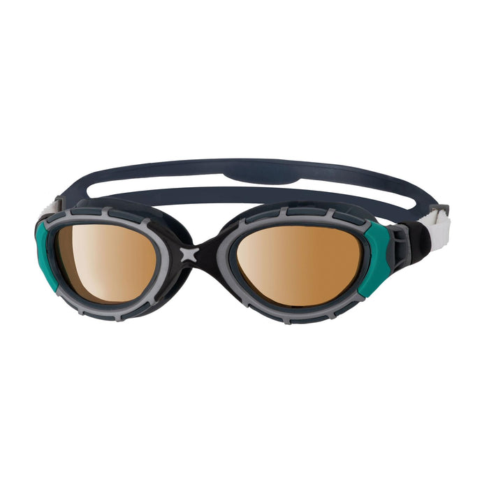 Schwimmbrille Predator Flex Polarisierend Ultra Schwarz-Grün Klein Zoggs 461046BKGNPCPS