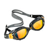 Schwimmbrille Predator Flex Titan Grau-Schwarz Verspiegelte-Orange Linsen Standard Zoggs 461054GYBKMO