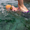 Schwimmbrille Predator Flex Titan Grau-Schwarz Verspiegelte-Orange Linsen Standard Zoggs 461054GYBKMO