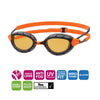 Schwimmbrille Predator Polarisierend Ultra Grau-Orange Standard Zoggs 461058GYORPCPR