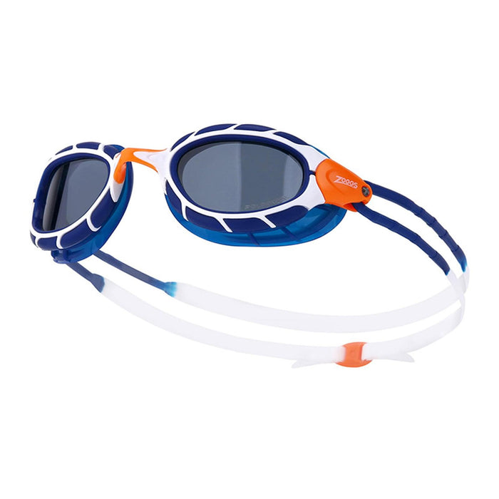 Schwimmbrille Predator Polarisierend Blau-Weiß-Raucht Klein Zoggs 461060BLWHPSMS