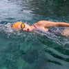 Schwimmbrille Predator Titan Grau-Schwarz Verspiegelte-Orange Linsen Standard Zoggs 461065GYBKMORR