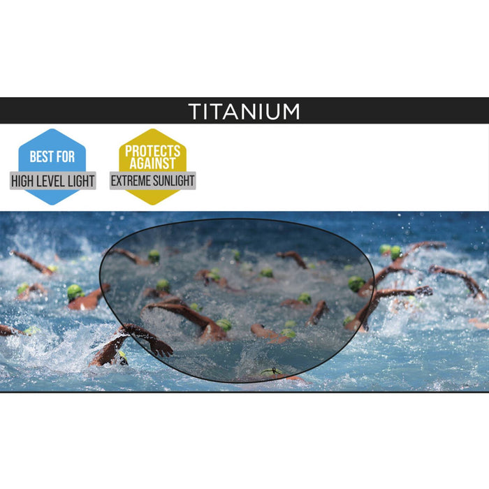 Schwimmbrille Predator Titan Grau-Schwarz Verspiegelte-Orange Linsen Klein Zoggs 461065GYBKMORS