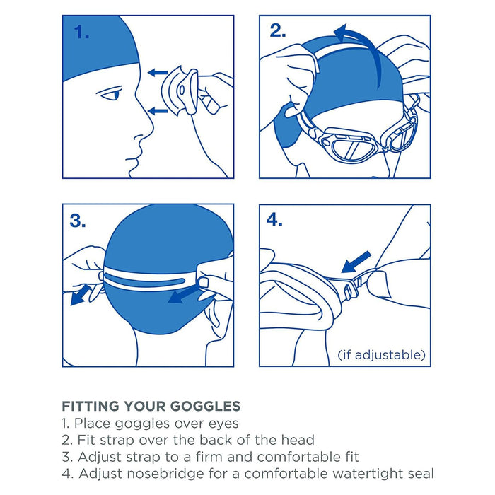 Schwimmmaske Tri Vision Grau-Schwarz Getönte Kupferlinsen Zoggs 461075GYBKTCP