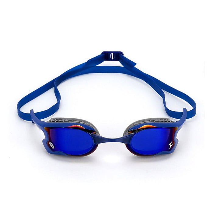 Schwimmbrille Raptor Hcb Titan Blau-Grau Verspiegelte-Dunkel-Blau Linsen Zoggs 461085BLGYMDB