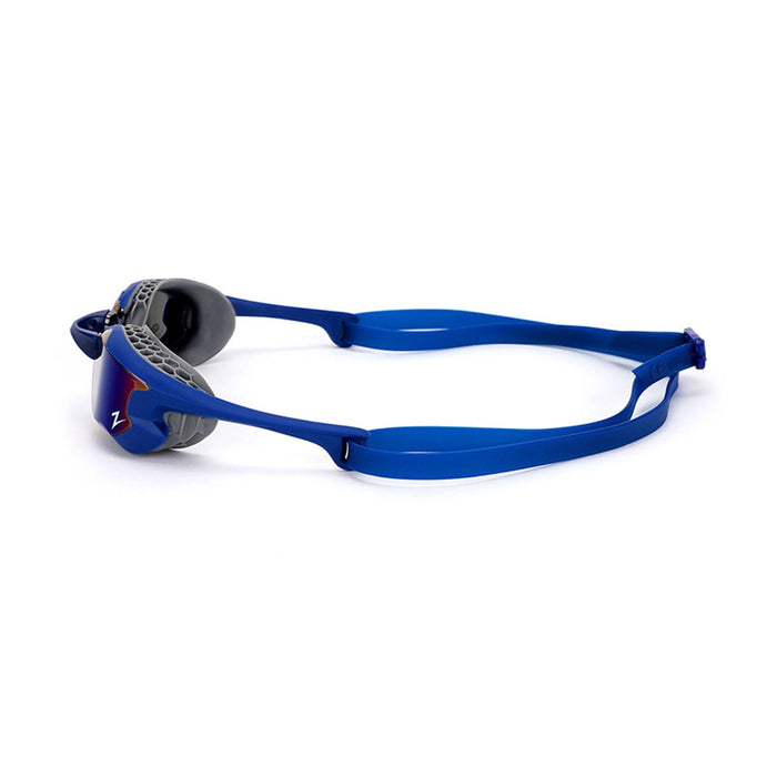 Schwimmbrille Raptor Hcb Titan Blau-Grau Verspiegelte-Dunkel-Blau Linsen Zoggs 461085BLGYMDB