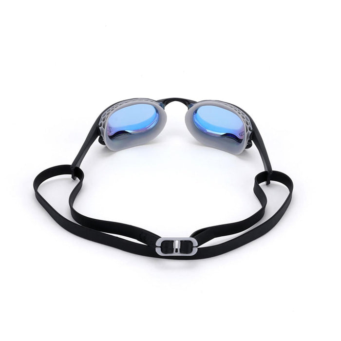 Schwimmbrille Raptor Hcb Titan Grau-Schwarz Verspiegelte-Blaue Linsen Zoggs 461085GYBKMBL
