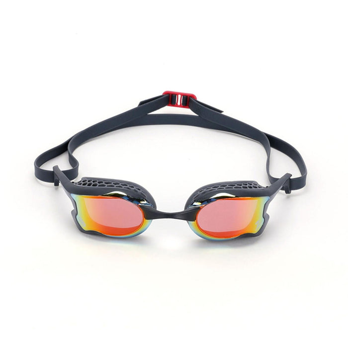 Schwimmbrille Raptor Hcb Titan Grau-Schwarz Verspiegelte-Rote Linsen Zoggs 461085GYBKMRD