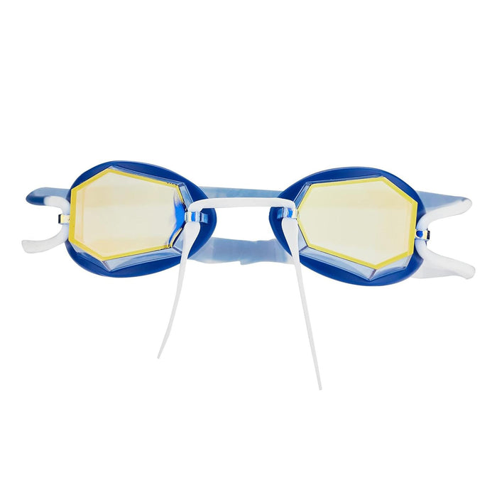 Schwimmbrille Diamond Titan-Blau-Weiß Verspiegelte Gold Linsen Zoggs 461090BLWHMGD