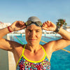Schwimmbrille Tiger Lsr+ Titan Schwarz-Grau Gespiegeltes-Rot Linsen Regular Zoggs 461092BKGYMRDR