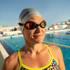 Schwimmbrille Tiger Lsr+ Titan Schwarz-Grau Gespiegeltes-Rot Linsen Regular Zoggs 461092BKGYMRDR