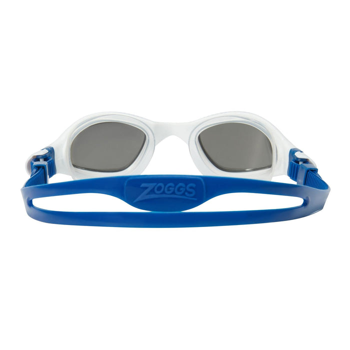 Schwimmbrille Tiger Lsr+ Titan Weiß-Blau Gespiegeltes-Rauch Linsen Klein Zoggs 461092WHBLMSMS