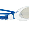 Schwimmbrille Tiger Lsr+ Titan Weiß-Blau Gespiegeltes-Rauch Linsen Klein Zoggs 461092WHBLMSMS