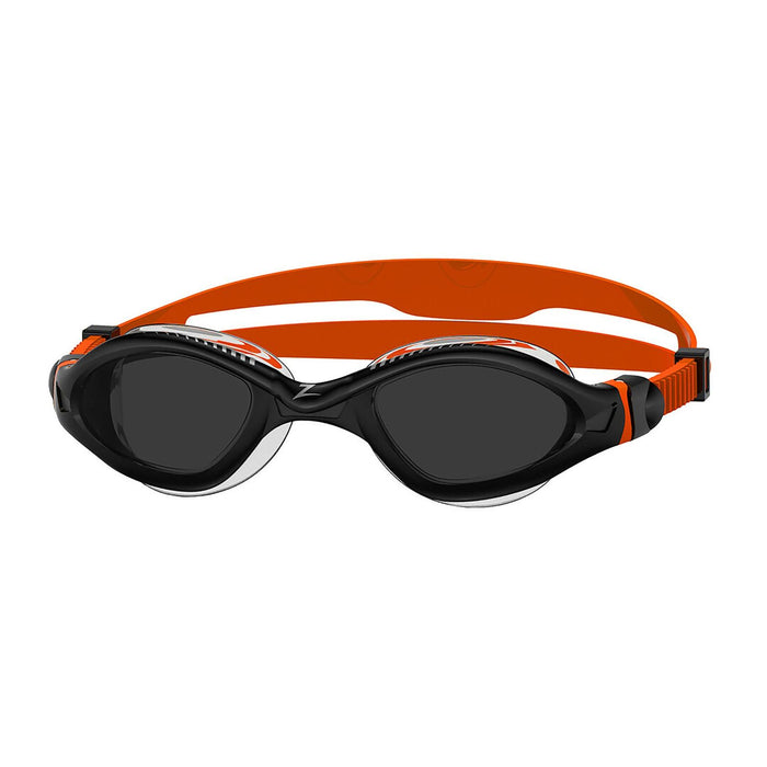 Schwimmbrille Tiger Lsr+ Schwarz-Orange Tönung-Rauch Linsen Regular Zoggs 461093BKORTSMR