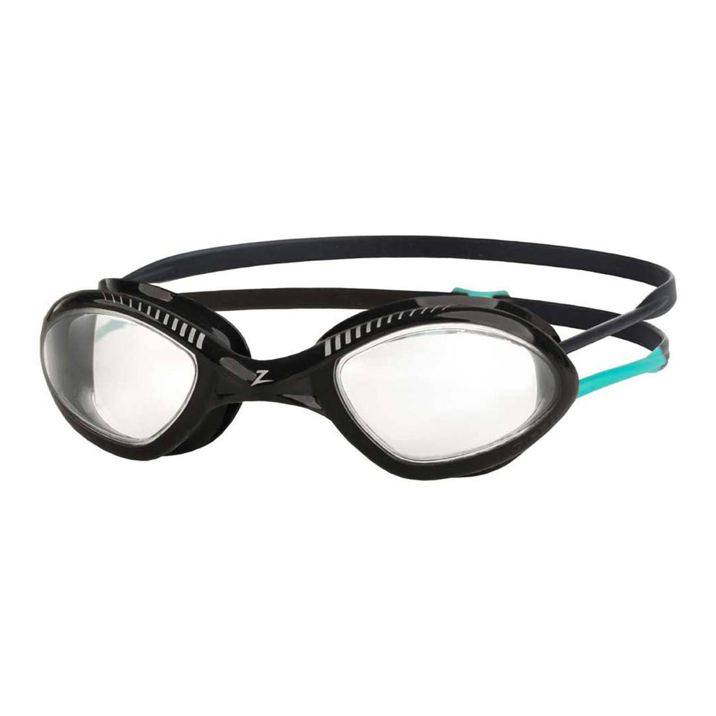 Schwimmbrille Tiger Lsr+ Schwarz-Türkis-Klar Regular Zoggs 461093BKTQCLRR