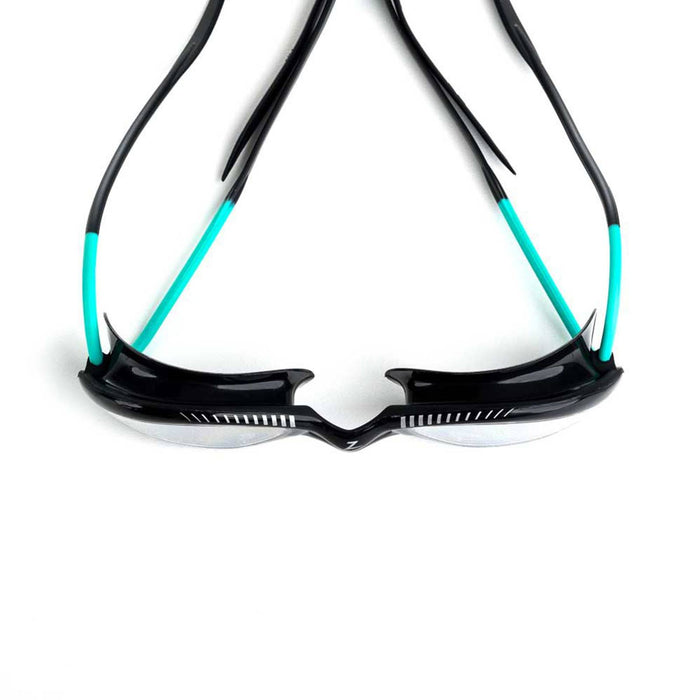 Schwimmbrille Tiger Lsr+ Schwarz-Türkis-Klar Regular Zoggs 461093BKTQCLRR