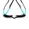 Schwimmbrille Tiger Lsr+ Schwarz-Türkis-Klar Regular Zoggs 461093BKTQCLRR