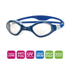 Schwimmbrille Tiger Lsr+ Blau-Weiß-Klar Regular Zoggs 461093BLWHCLRR
