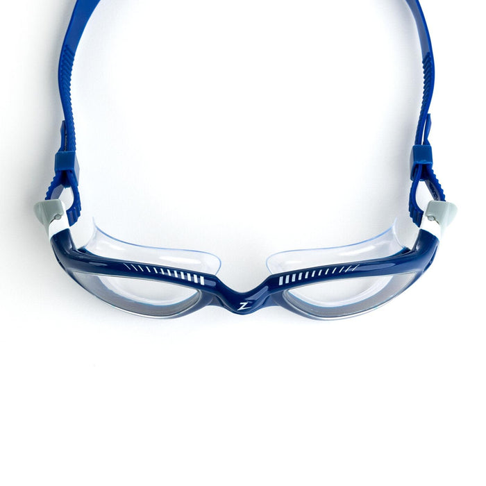 Schwimmbrille Tiger Lsr+ Blau-Weiß-Klar Klein Zoggs 461093BLWHCLRS