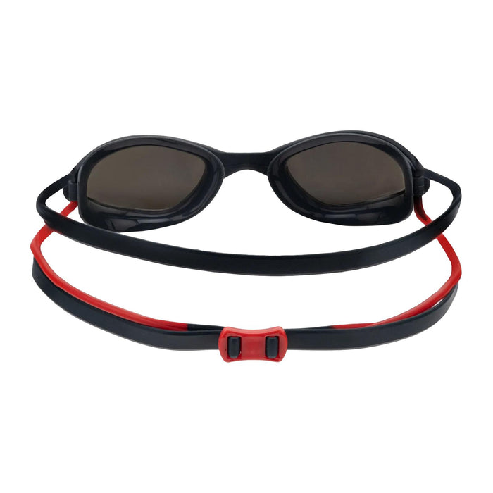 Schwimmbrille Tiger Titan Grau-Rot Gespiegeltes-Rauch Linsen Regular Zoggs 461094GYRDMSMR