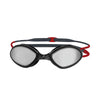 Schwimmbrille Tiger Titan Grau-Rot Gespiegeltes-Rauch Linsen Klein Zoggs 461094GYRDMSMS