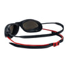 Schwimmbrille Tiger Titan Grau-Rot Gespiegeltes-Rauch Linsen Klein Zoggs 461094GYRDMSMS