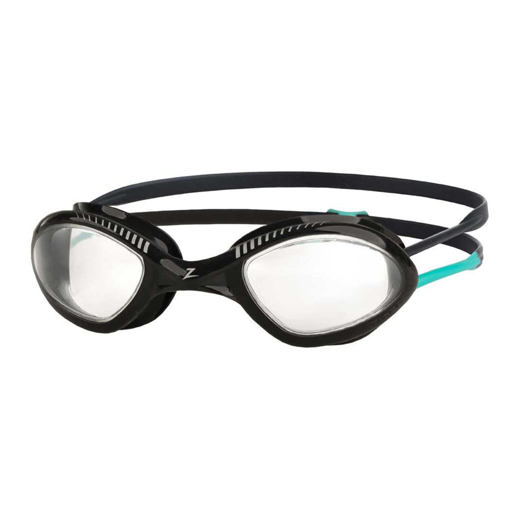 Schwimmbrille Tiger Schwarz-Türkis Klein Zoggs 461095BKTQCLRS