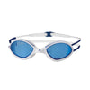 Schwimmbrille Tiger Weiß-Blau Tönung-Blau Linsen Klein Zoggs 461095WHBLTBLS