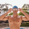 Schwimmbrille Tiger Weiß-Blau Tönung-Blau Linsen Klein Zoggs 461095WHBLTBLS