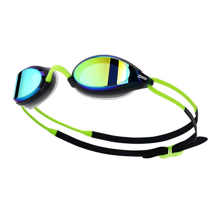 Schwimmbrille Fusion Air Titan Schwarz-Limette Gespiegeltes-Gold Linsen Zoggs 461106BKLMMGD