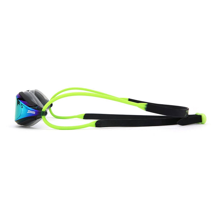 Schwimmbrille Fusion Air Titan Schwarz-Limette Gespiegeltes-Gold Linsen Zoggs 461106BKLMMGD