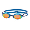 Schwimmbrille Fusion Air Titan Blau Gespiegeltes-Orange Linsen Zoggs 461106BLBLMOR