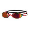 Schwimmbrille Fusion Air Titan Rot-Schwarz Gespiegeltes-Rot Linsen Zoggs 461106RDBKMRD
