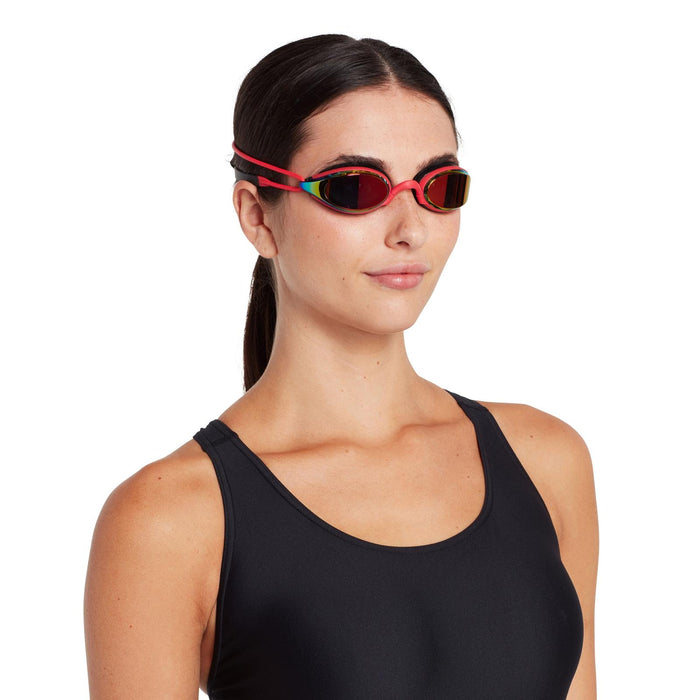 Schwimmbrille Fusion Air Titan Rot-Schwarz Gespiegeltes-Rot Linsen Zoggs 461106RDBKMRD