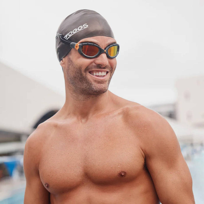 Schwimmbrille Predator Flex Reactor Grau-Orange-Rauch Klein Zoggs 461107GYORRSMS