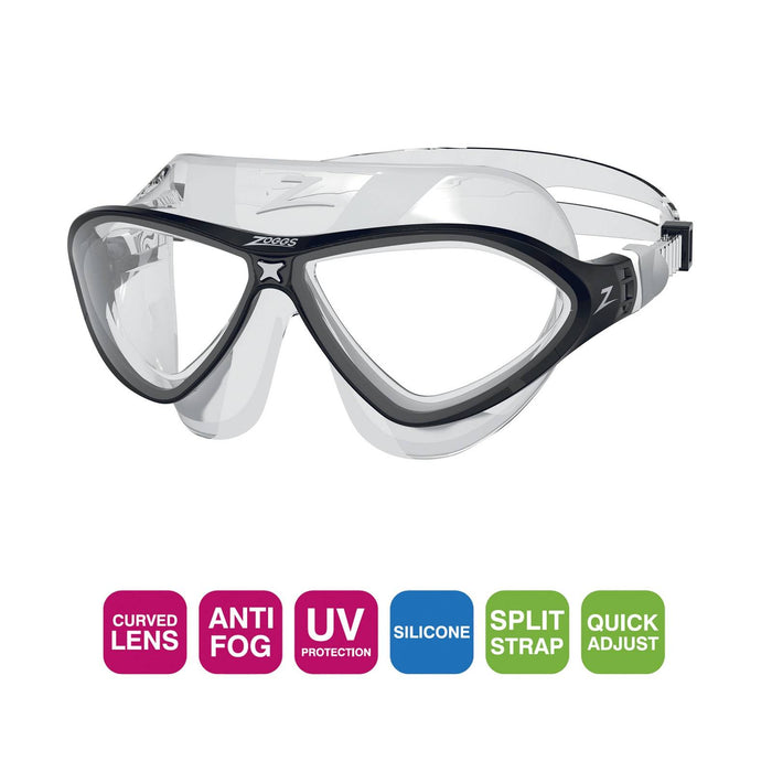 Schwimmmaske Horizon Flex Klar-Schwarz Zoggs 461108CLBKCLR