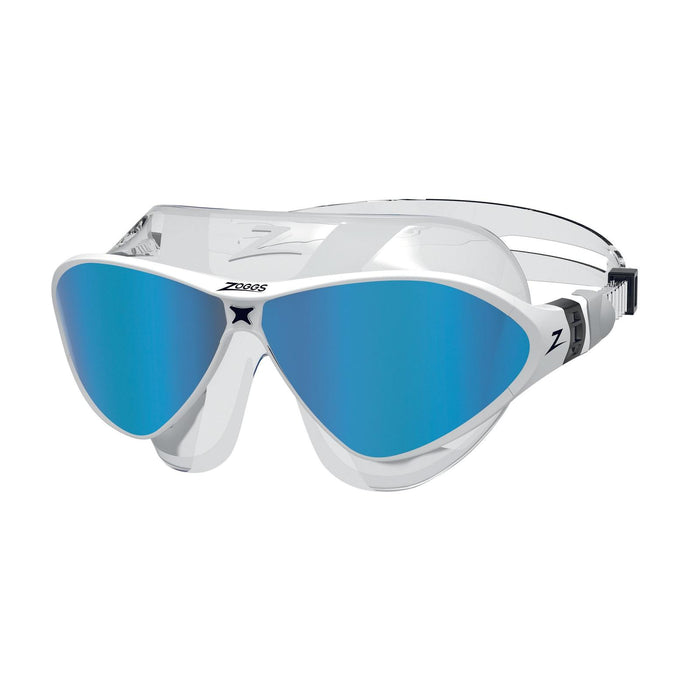 Schwimmmaske Horizon Flex Titan Klar-Weiß Spiegellinsen-Blau Zoggs 461109CLWHMBL