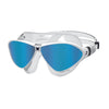 Schwimmmaske Horizon Flex Titan Klar-Weiß Spiegellinsen-Blau Zoggs 461109CLWHMBL