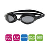 Schwimmbrille Endura Max Schwarz Getönte-Rauch Linsen Zoggs 461110BKBKTSM